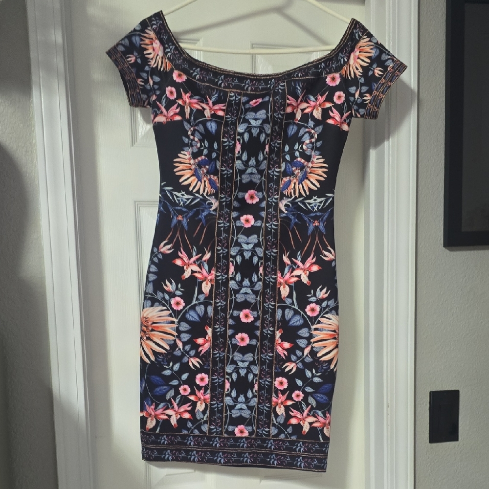 Jealous Tomato Navy Floral Mini Dress